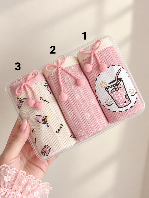 شورت نخی عروسکی برند دنیز طرح شِیک🍨🌸
