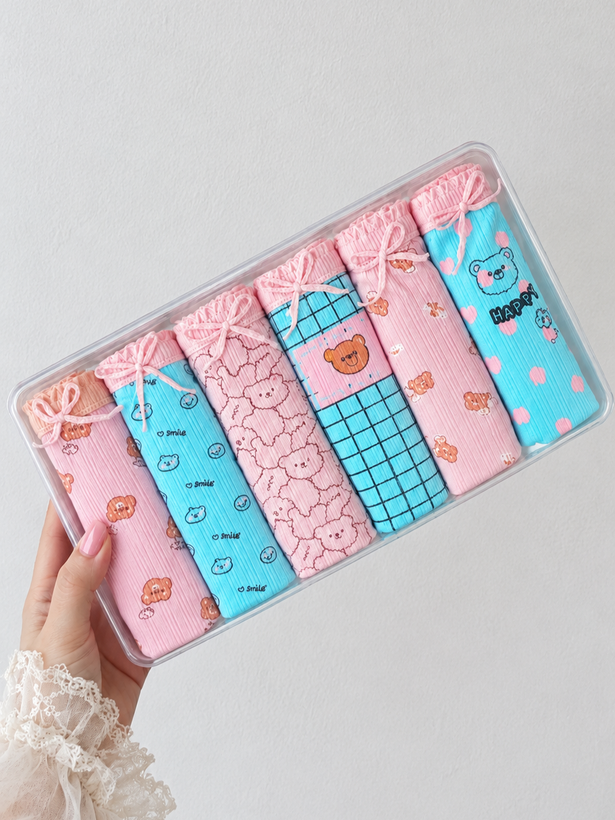 شورت نخی کبریتی زنانه 2XL برند دنیز طرح هَپی🧸💖