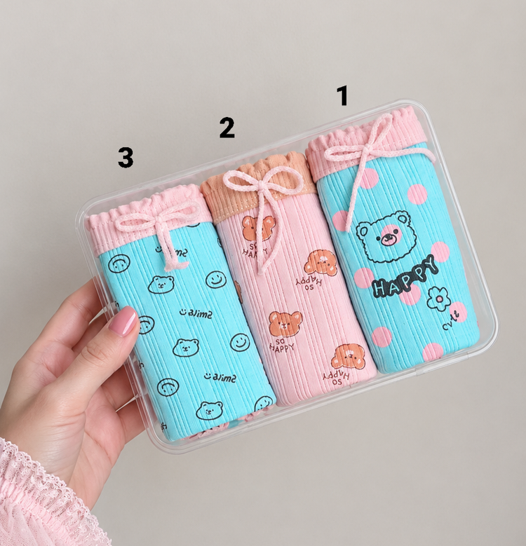 شورت نخی کبریتی زنانه 2XL برند دنیز طرح هَپی🧸💖