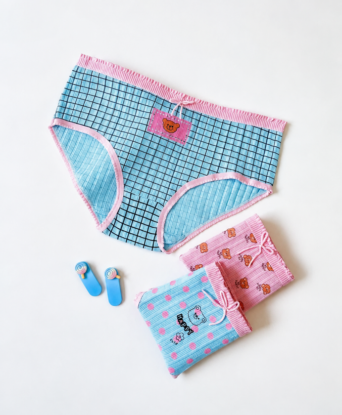 شورت نخی کبریتی زنانه 2XL برند دنیز طرح هَپی🧸💖